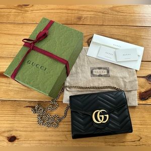Gucci GG Marmont Montelasse Mini Bag - like new with original box and packaging!